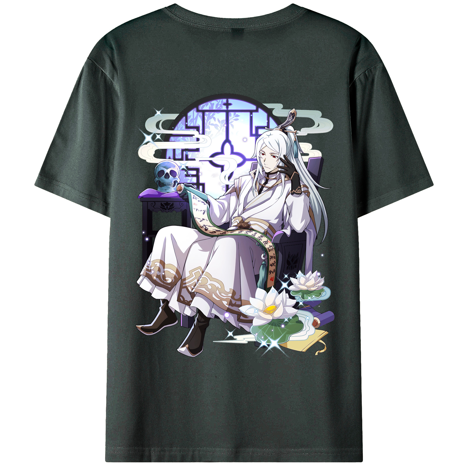 （画像用） 文豪ストレイドッグス Bungo Stray Dogs 綿100％ メンズ半袖Tシャツ（バックプリント） 通気性